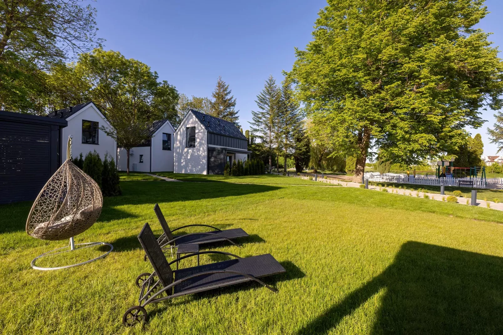 Villa Hoff Ferienhäuser Domek 5 Pers-Tuinen zomer