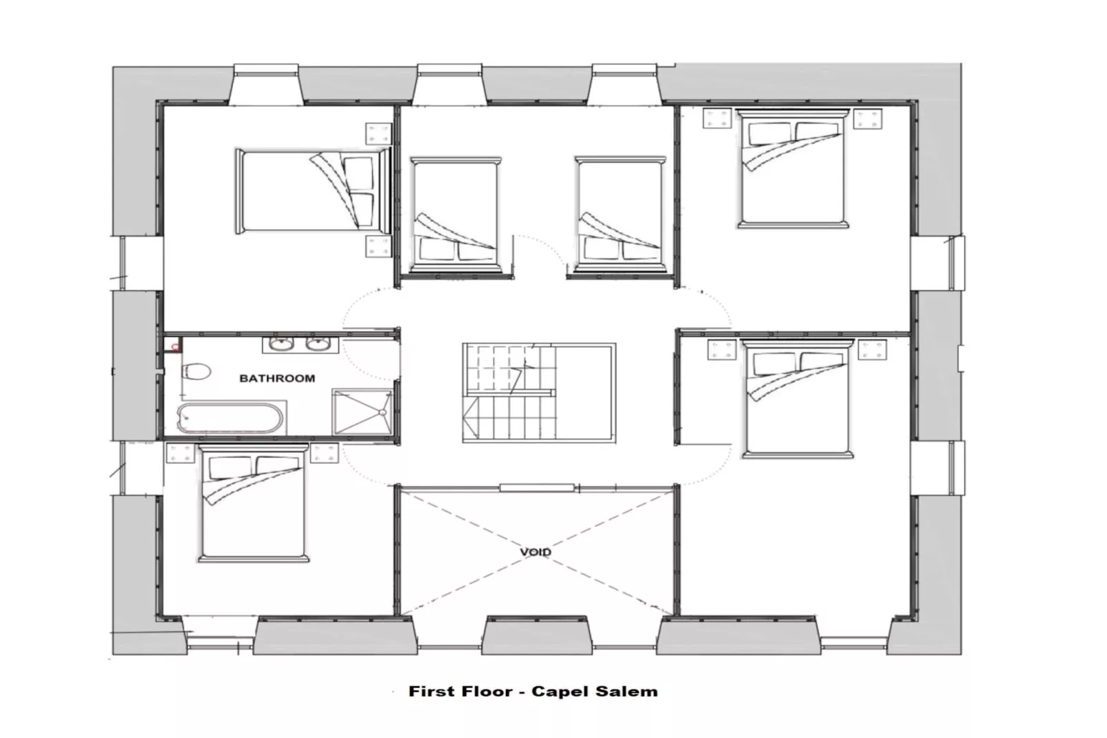 Capel Salem-Plattegrond