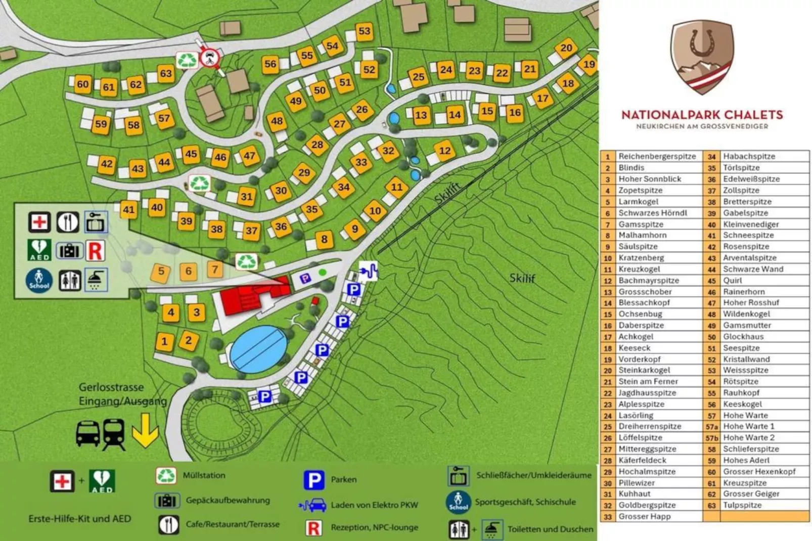Nationalpark Chalet Keeseck-Plattegrond