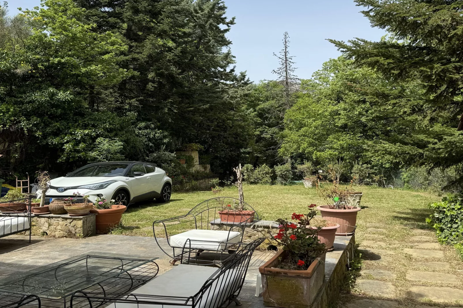 Villa Castelbuono-Tuinen zomer
