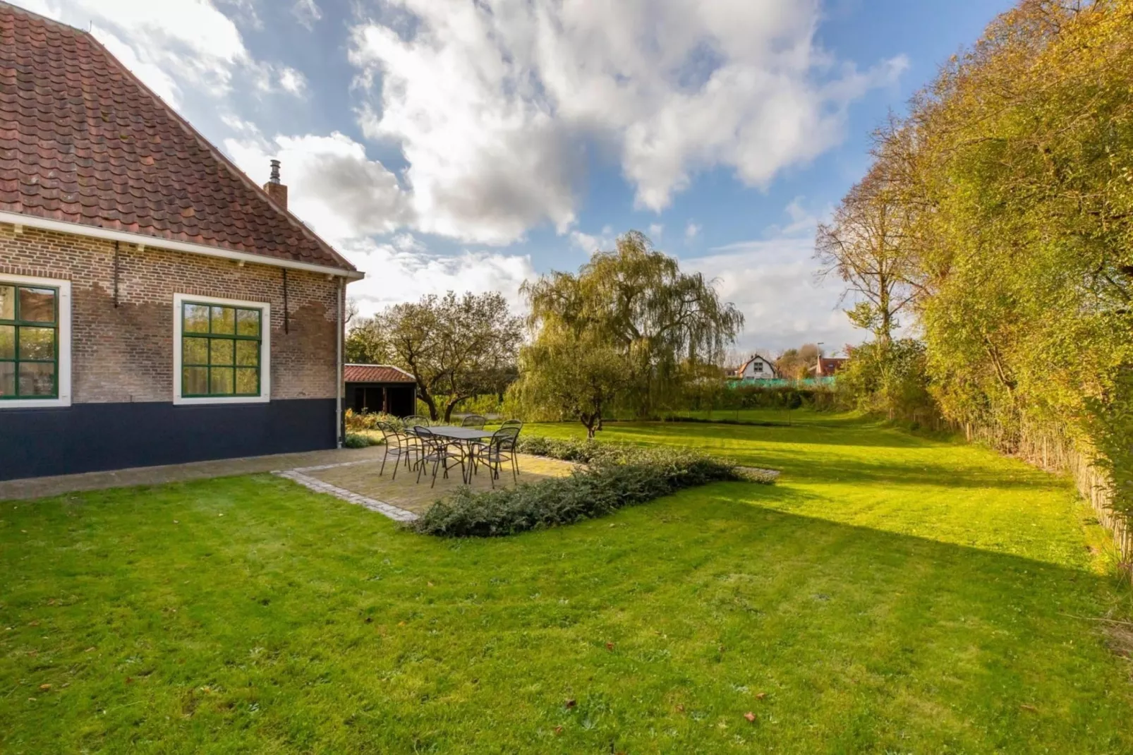Vakantiehuis 'Boerderij Molenhof' - Stationsweg 5  Heinkenszand-Uitzicht zomer