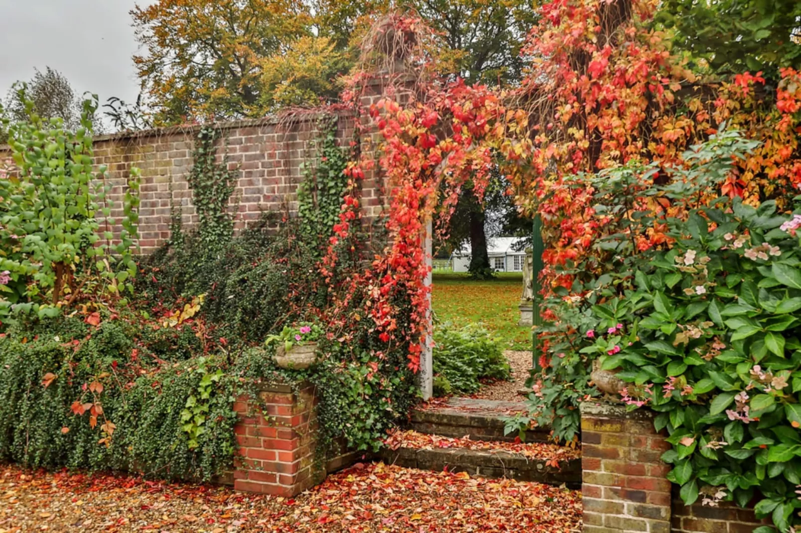 Walcot Hall-Tuinen zomer
