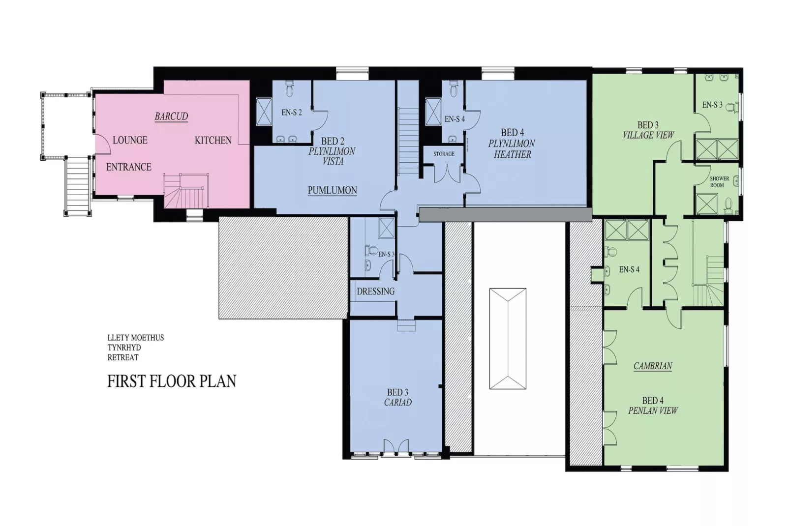 The Welsh Barn-Plattegrond