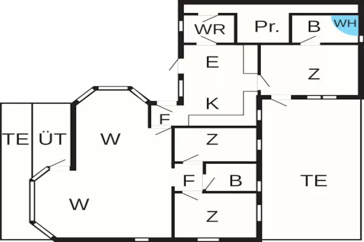 9 persoons vakantie huis in Sæby-Plattegrond