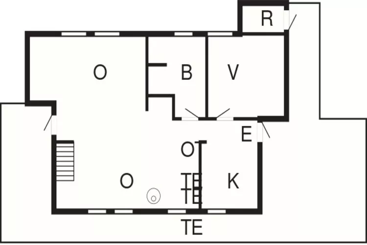 Kustcharme in Boged-By Traum-Plattegrond