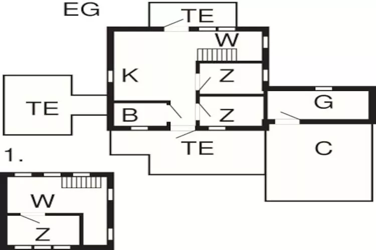 7 persoons vakantie huis in Harboøre-Plattegrond