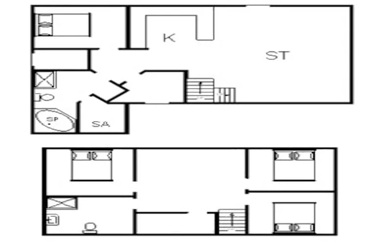 Gezellig kustverblijf op Fano-By Traum-Plattegrond
