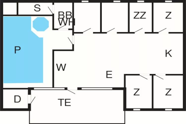 12 persoons vakantie huis in Nordborg-Plattegrond