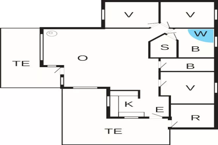 8 persoons vakantie huis in Skals-Plattegrond