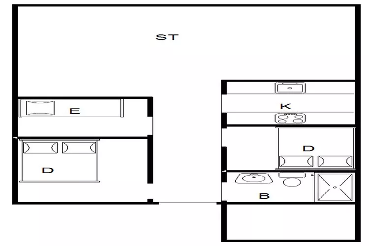 5 persoons vakantie huis in Fanø-Plattegrond