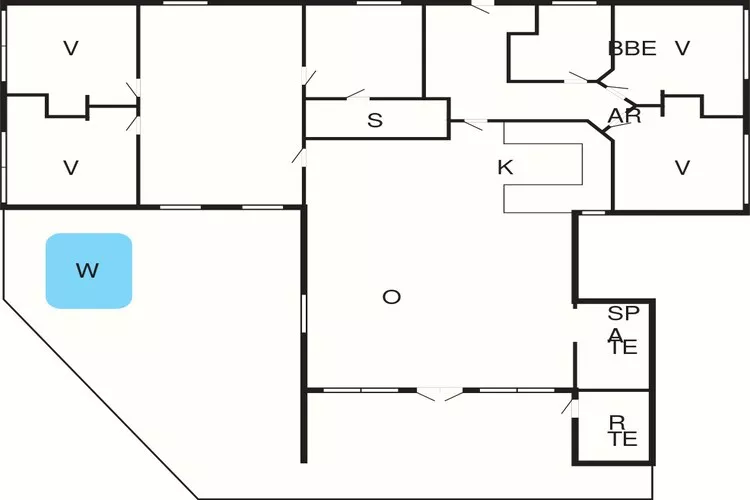 10 persoons vakantie huis in Harboøre-Plattegrond