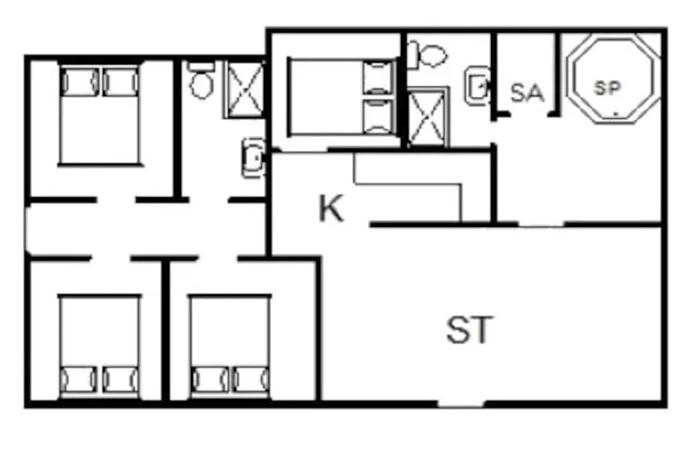 8 persoons vakantie huis in Nørre Nebel-Plattegrond