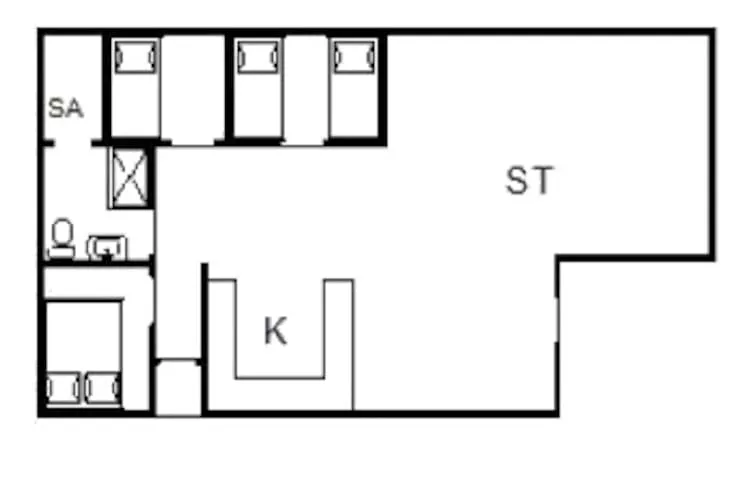 4 persoons vakantie huis in Nørre Nebel-Plattegrond