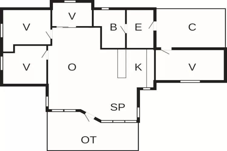 8 persoons vakantie huis in Idestrup-Plattegrond