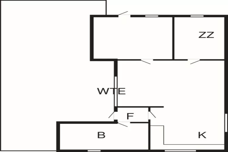 Sfeervolle Cottage in Vredig Fjand-By Traum-Plattegrond
