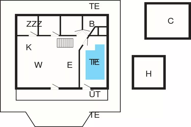 8 persoons vakantie huis in Skals-Plattegrond