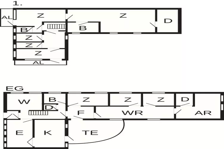 20 persoons vakantie huis in Ørsted-Plattegrond