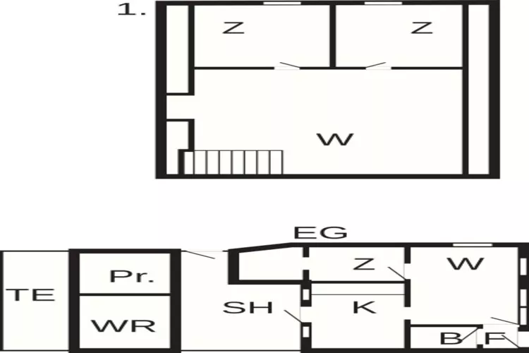 6 persoons vakantie huis in Nysted-Plattegrond