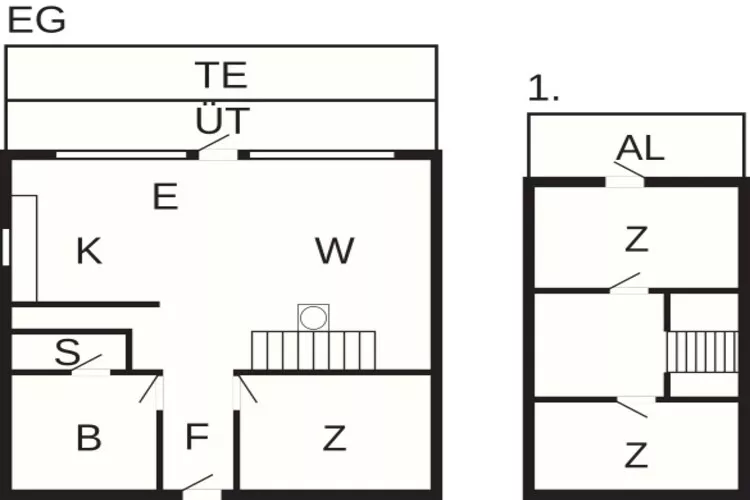 Rustig toevluchtsoord in Sondervig-By Traum-Plattegrond