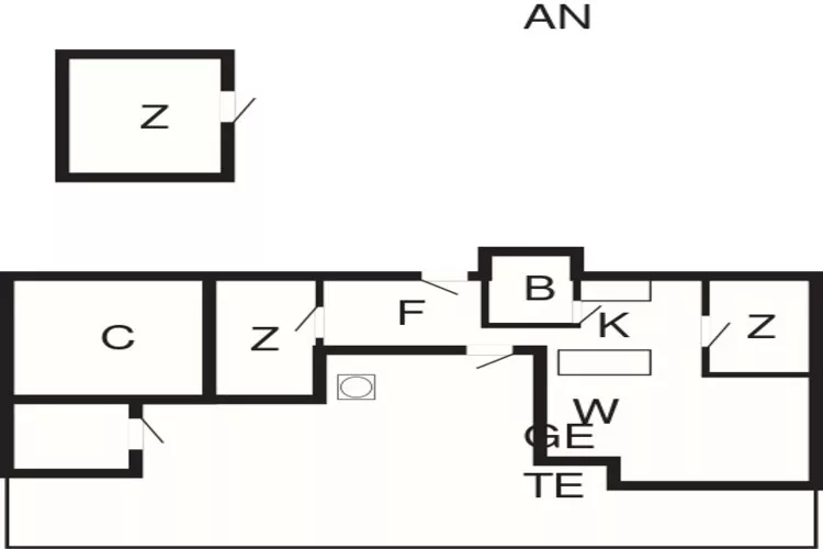 6 persoons vakantie huis in Tisvildeleje-Plattegrond