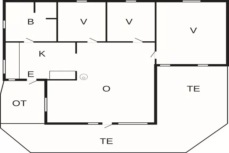 6 persoons vakantie huis in Juelsminde-Plattegrond