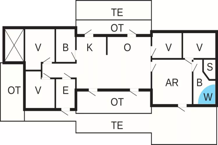 Luxe toevluchtsoord in Skovmose-By Traum-Plattegrond