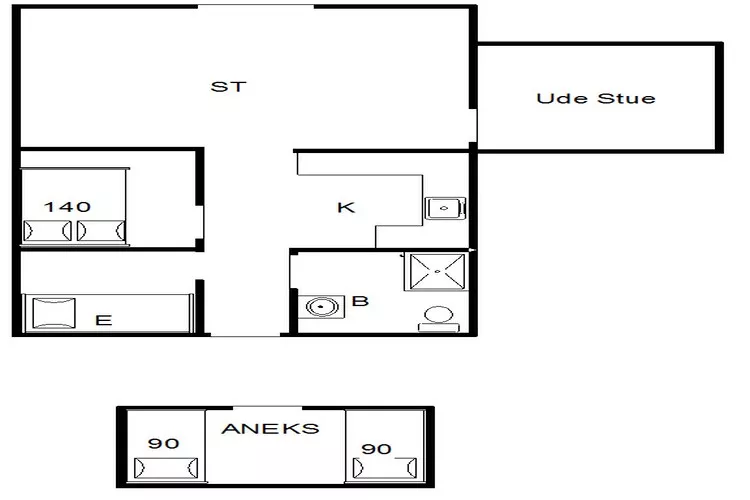 4 persoons vakantie huis in Fanø-Plattegrond