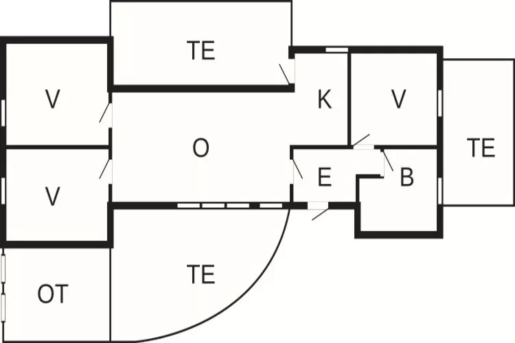 6 persoons vakantie huis in Rødby-Plattegrond