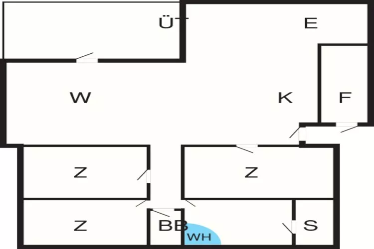 6 persoons vakantie huis in Brovst-Plattegrond