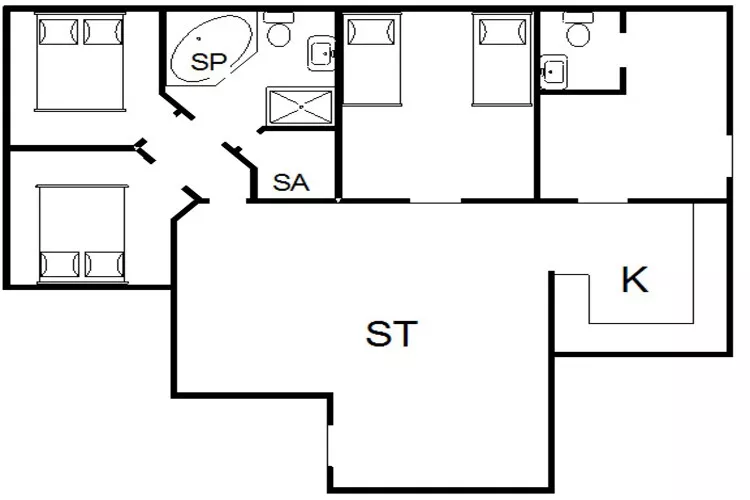 6 persoons vakantie huis in Tarm-Plattegrond