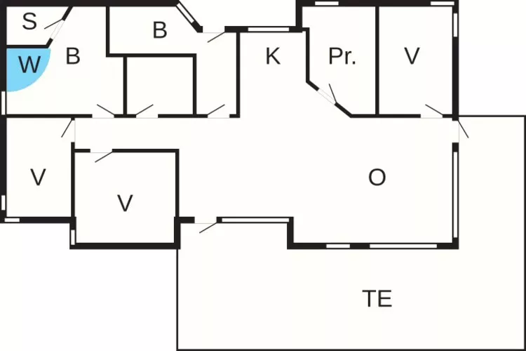 6 persoons vakantie huis in Sydals-Plattegrond