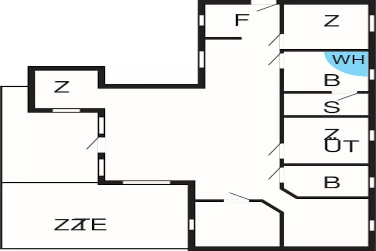 10 persoons vakantie huis in Sydals-Plattegrond