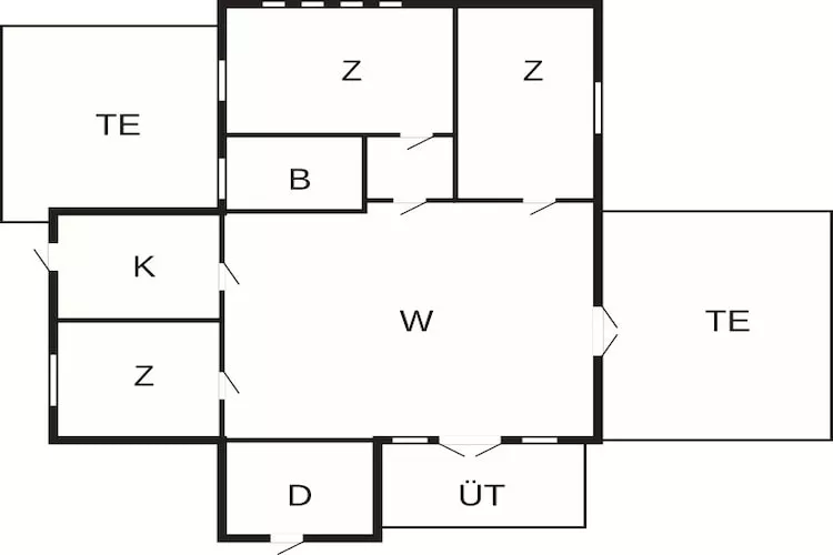 8 persoons vakantie huis in Rømø-Plattegrond