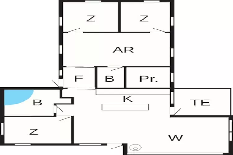10 persoons vakantie huis in Odder-Plattegrond