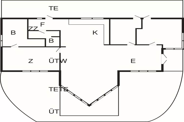 6 persoons vakantie huis in Ebeltoft-Plattegrond