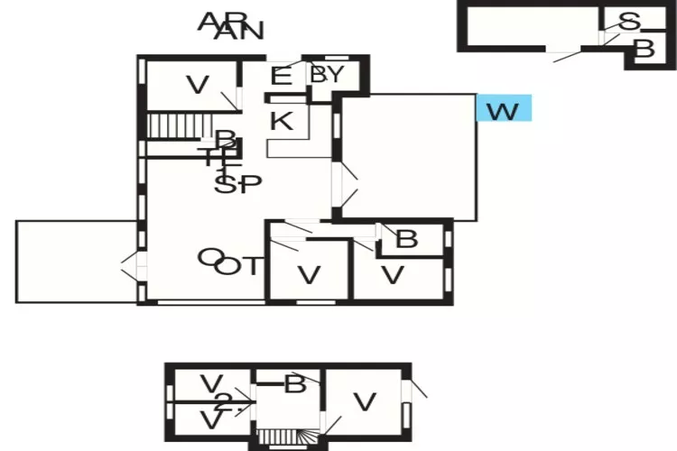 12 persoons vakantie huis in Væggerløse-Plattegrond