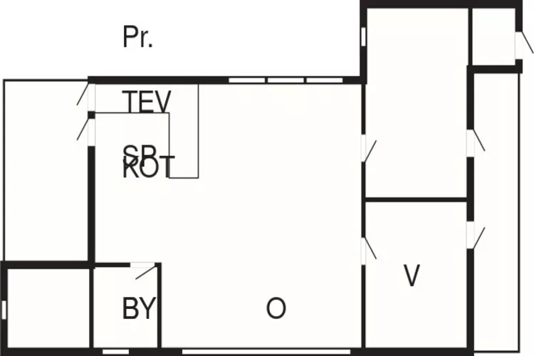 Lichte kusttoevlucht in Vorupor-By Traum-Plattegrond