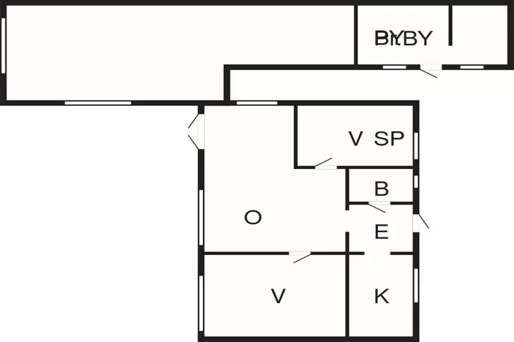 Kustcharme in Munkerup-By Traum-Plattegrond