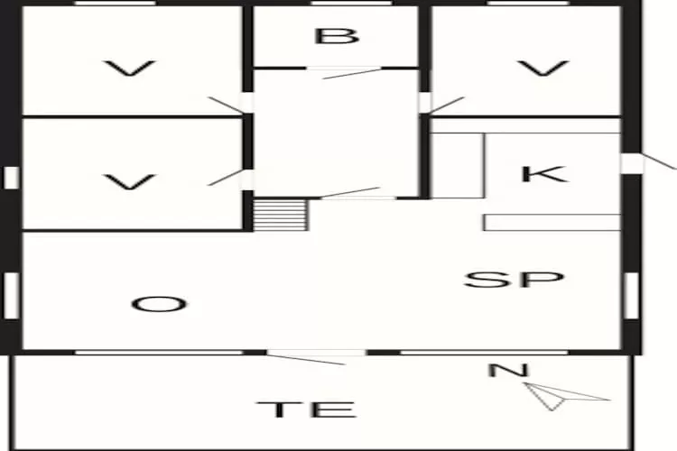 6 persoons vakantie huis in Ulfborg-Plattegrond