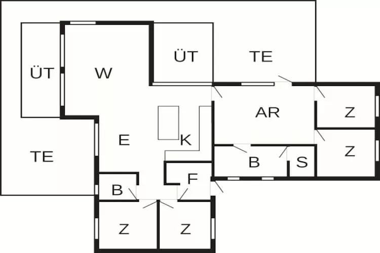 8 persoons vakantie huis in Sydals-Plattegrond