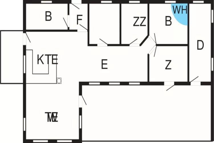 6 persoons vakantie huis in Ulfborg-Plattegrond