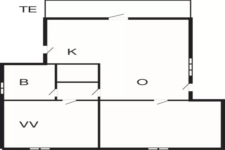 4 persoons vakantie huis in Knebel-Plattegrond
