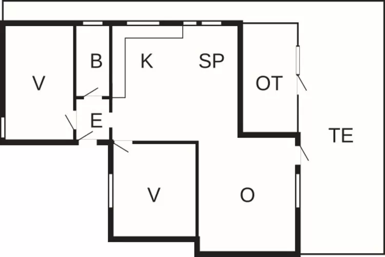 6 persoons vakantie huis in Jægerspris-Plattegrond