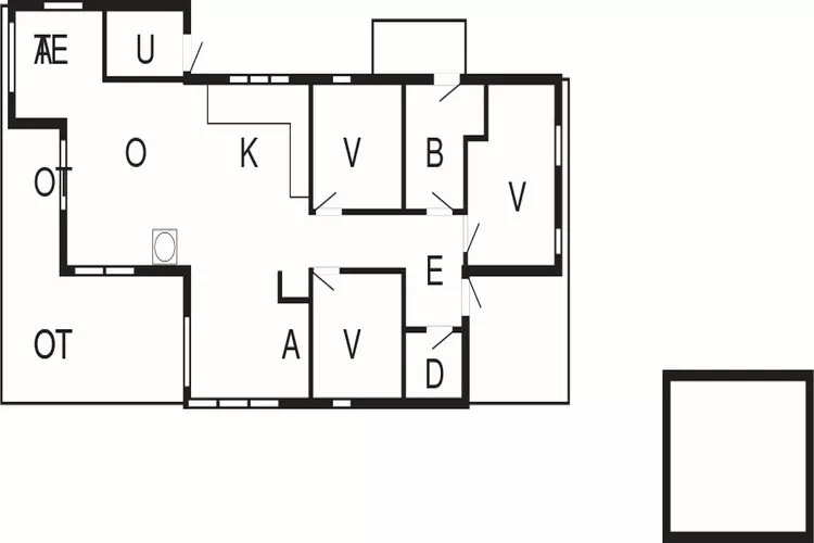 6 persoons vakantie huis in Hals-Plattegrond
