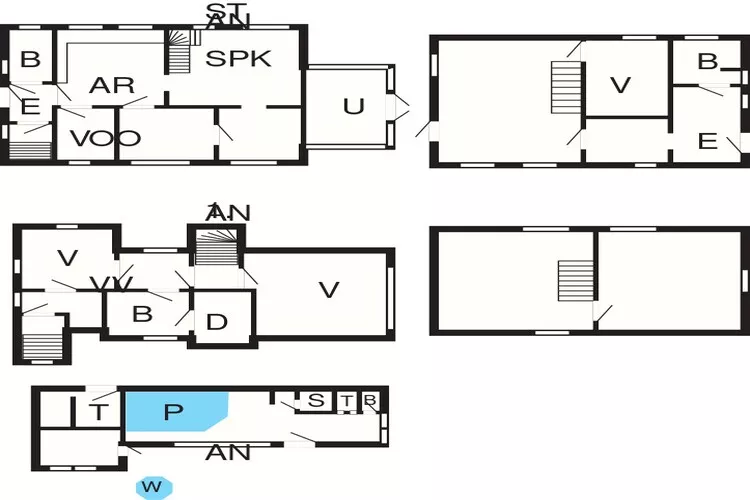 20 persoons vakantie huis in Ringkøbing-Plattegrond