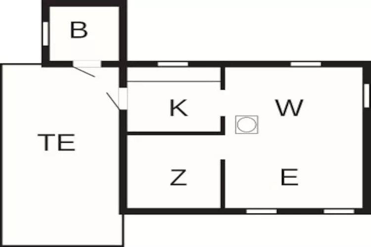 4 persoons vakantie huis in Ulfborg-Plattegrond