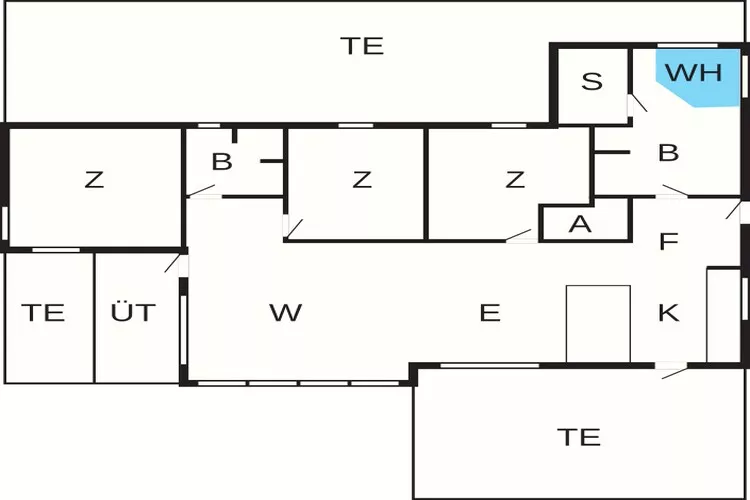 6 persoons vakantie huis in Løkken-Plattegrond