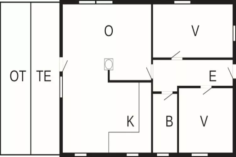 5 persoons vakantie huis in Rømø-Plattegrond