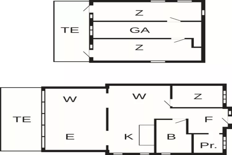 8 persoons vakantie huis in Præstø-Plattegrond