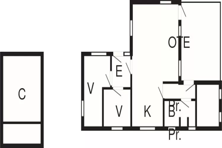 4 persoons vakantie huis in Oksbøl-Plattegrond
